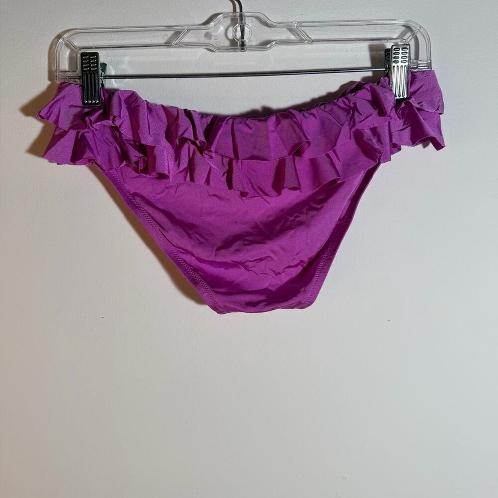 Purple Ruffled  Swim Bottoms - Picture 2 of 2